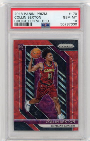 COLLIN SEXTON RC 2018-19 Panini Prizm Red Choice /88 PSA 10 #170 