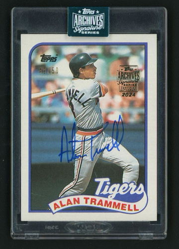2024 Topps Archives Signature Series Alan Trammell #770 Auto /50