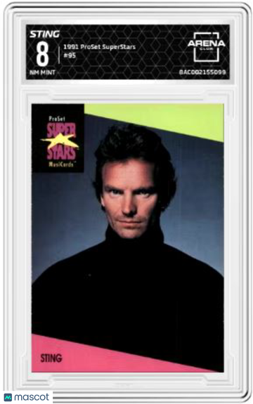 1991 ProSet SuperStars Sting #95 Arena Club 8