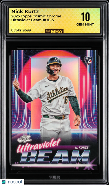 2025 Topps Cosmic Chrome Ultraviolet Beam Nick Kurtz #UB-5 MBA 10
