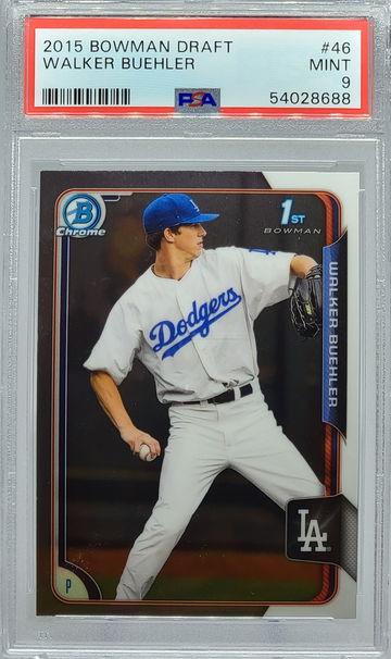 2015 BOWMAN DRAFT #46 WALKER BUEHLER PSA 9