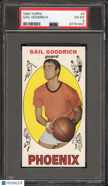 1969 Topps Gail Goodrich #2 PSA 4