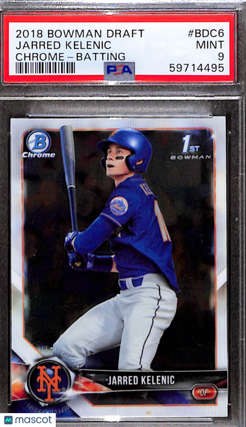 2018 Bowman Draft Jarred Kelenic #BDC6 Chrome Batting PSA 9