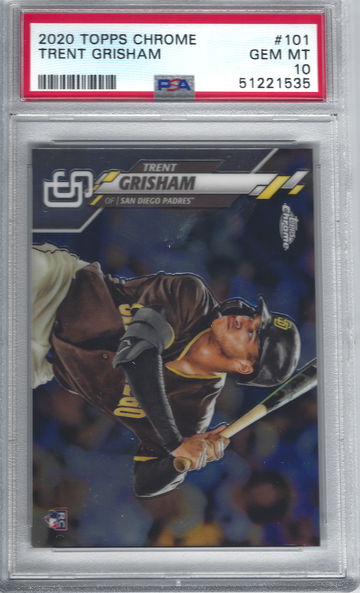 2020 Topps Chrome Trent Grisham PSA 10 Gem Mint