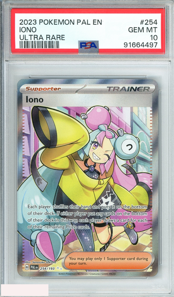 2023 POKEMON PAL EN-PALDEA EVOLVED IONO #254 ULTRA RARE PSA 10 GEM MT