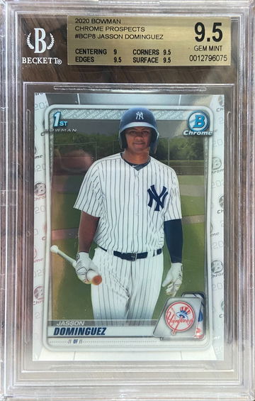 2020 Bowman Chrome Jasson Dominguez BGS 9.5 Gem Mint