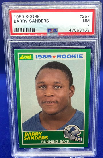 1989 Score Barry Sanders PSA 7