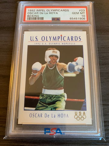 1992 Impel Olympicards Boxing #23 Oscar De La Hoya - Graded PSA 10. Olympics.