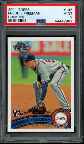 2011 Topps #145 Freddie Freeman (Diamond - Factory Set Limited Edition) PSA Mint 9