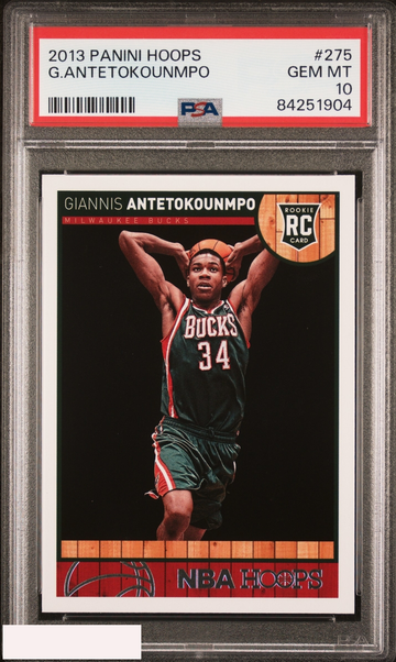 2013 PANINI HOOPS GIANNIS ANTETOKOUNMPO #275 ROOKIE RC BUCKS PSA 10 GEM MT