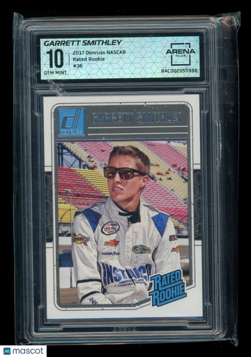 2017 Donruss NASCAR Rated Rookie Garrett Smithley #36 Arena Club 10