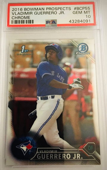 2016 Bowman Chrome Vladimir Guerrero Chrome Gem PSA 10