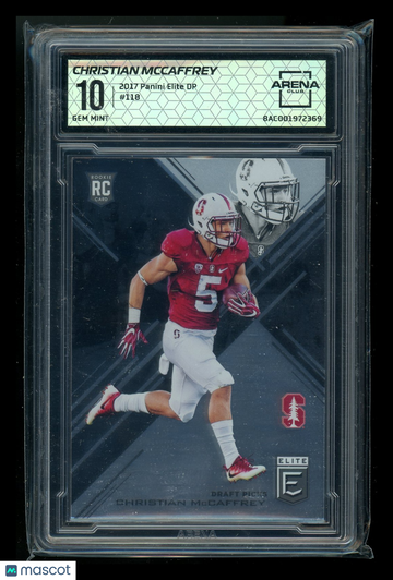 2017 Panini Elite Draft Picks Christian McCaffrey #118 RC Arena Club 10