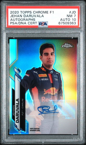 2020 Topps Chrome F1 Jehan Daruvala Refractor Auto Rookie RC F2 Formula 1 