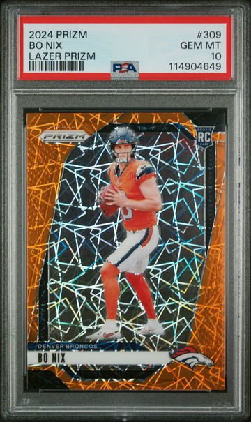 2024 Panini Prizm Lazer Prizm Bo Nix #309 PSA 10