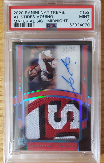 2020 National Treasures Baseball - Aristides Aquino RPA Midnight 12/25!