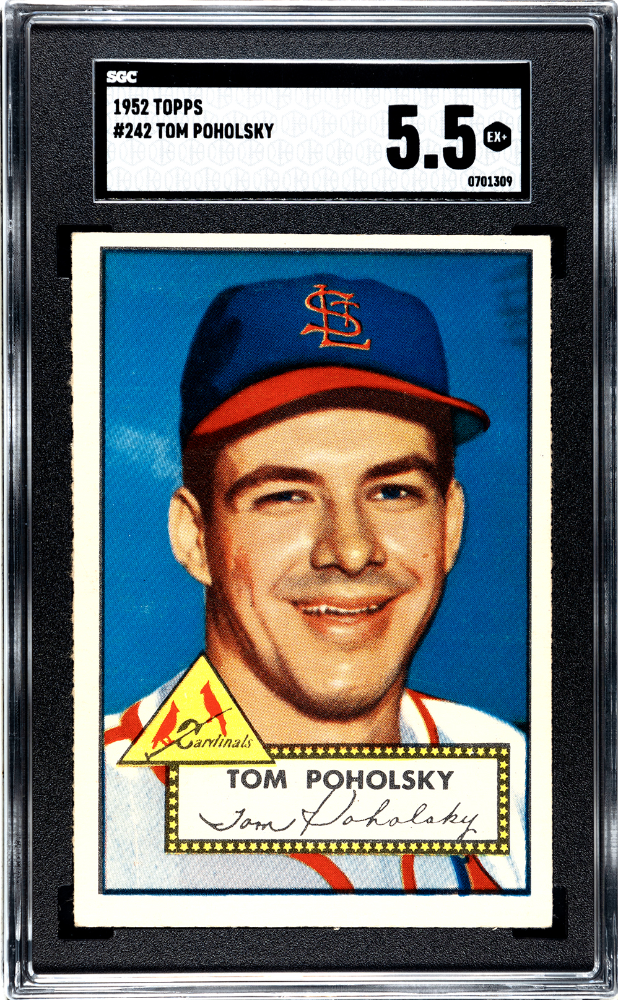 1952 Topps #242 Tom Poholsky SGC 5.5