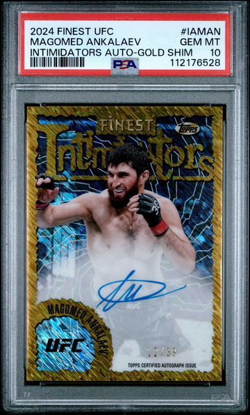 2024 Finest #IA-MAN Magomed Ankalaev Intimidators /39 PSA 10