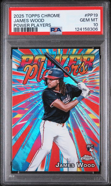 2025 Topps Chrome Power Players James Wood #PP-19 PSA 10