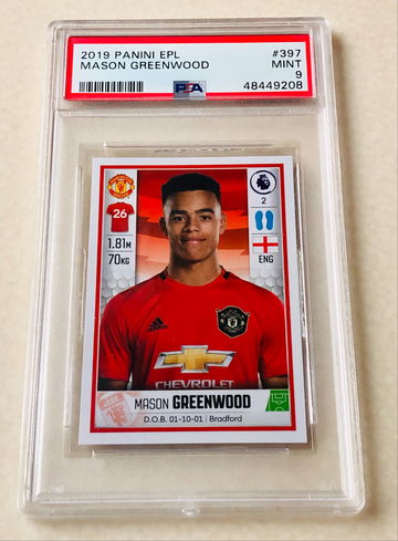 2019 Panini EPL Sticker Mason Mount Rookie PSA9 (HK)