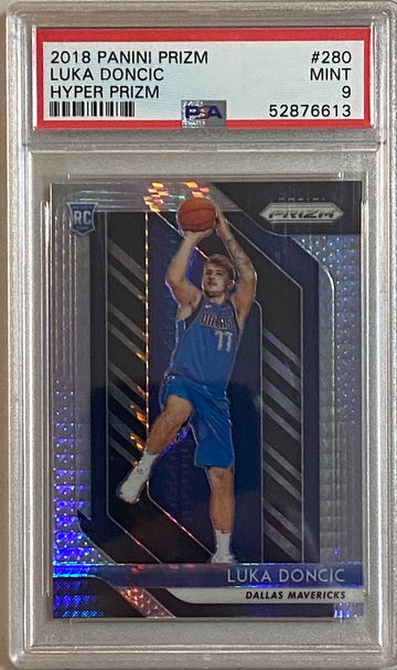 2018 Prizm Luka Doncic Hyper Prizm PSA 9