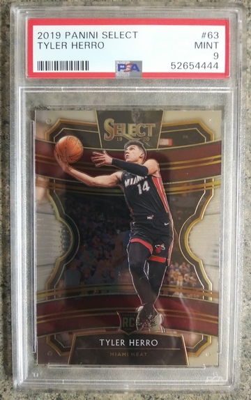 2019-20 Select Tyler Herro Rc PSA 9 Mint