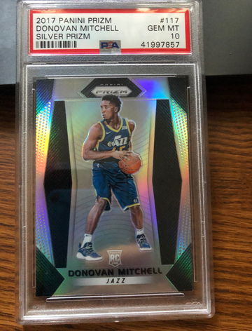 Donovan Mitchell Prizm Silver Rookie rc