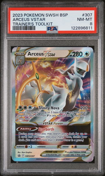 2023 Pokemon #307 Arceus VSTAR Trainer's Toolkit PSA 8