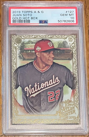 2019 Allen & Ginter Juan Soto Gold Hot Box PSA 10