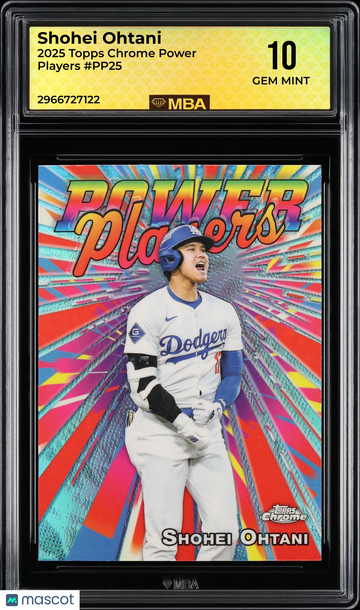2025 Topps Chrome Power Players Shohei Ohtani #PP25 MBA 10