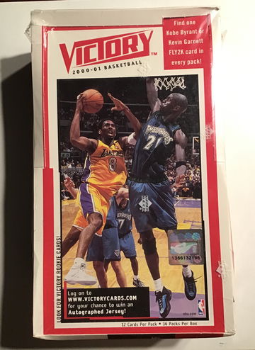 2000-01 UD Victory Basketball Factory sealed box 36 packs