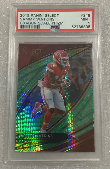 2019 Select Dragon Sammy Watkins Field level /88 Psa 9 Chiefs 