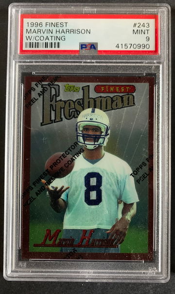 1996 Topps Finest HOF Marvin Harrison RC #243 PSA 9 Mint