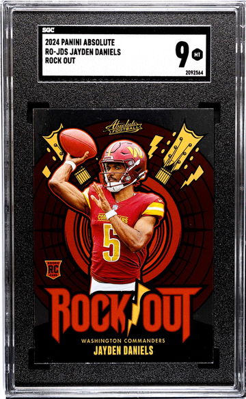 2024 Panini Absolute #RO-JDS Jayden Daniels Rock Out SGC 9