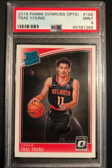 Trae Young 2018/19 Optic PSA 9