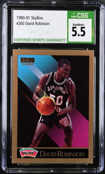 1990-91 SkyBox 260 David Robinson CSG 5.5 Excellent +