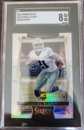 Ezekiel Elliott 2016 Select Silver Prizm #82 RC SGC 8