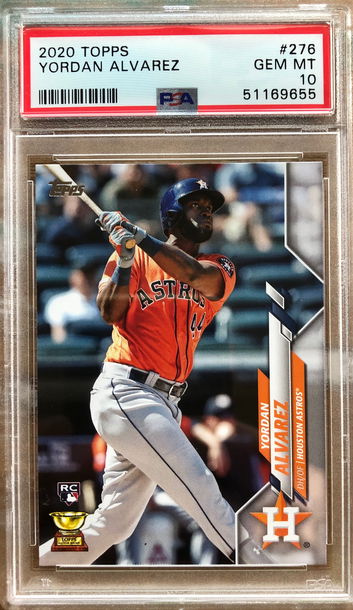 2020 Topps Yordan Alvarez PSA 10