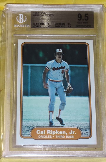 1982 Fleer CAL RIPKEN Jr. ROOKIE BGS 9.5 Gem Mint