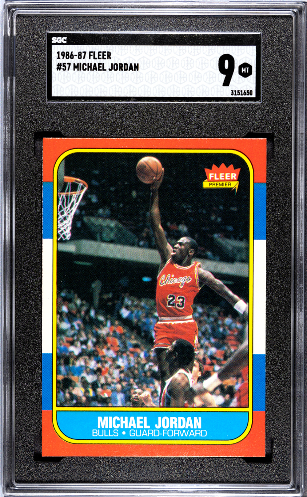 Michael Jordan 1986-87 Fleer ROOKIE #57 SGC 9