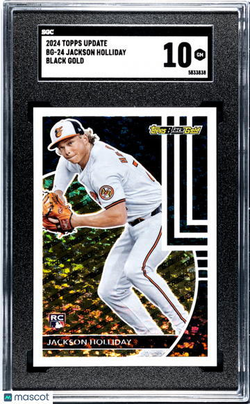 2024 Topps Update Jackson Holliday #BG-24 Black Gold SGC 10