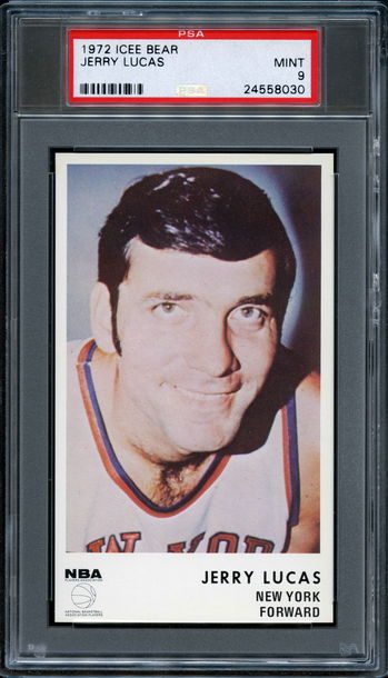 1972 Icee Bear Jerry Lucas PSA 9