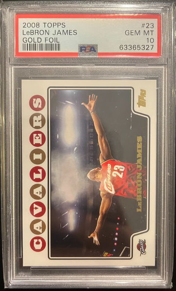 2008 Topps LeBron James #23 Gold Foil PSA 10