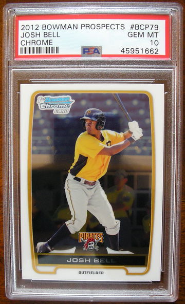 Josh Bell 2012 Bowman Chrome Prospects PSA 10