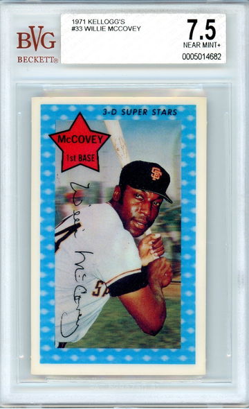 1971 KELLOGG'S WILLIE MCCOVEY BVG 7.5