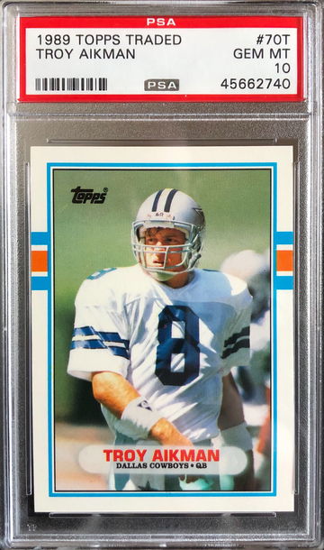 Troy Aikman 1989 Topps Traded