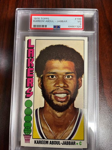 1976 Topps Kareem Abdul-Jabbar PSA 3
