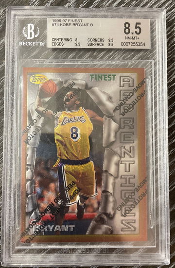 Kobe Bryant 1996 Topps finest coating 