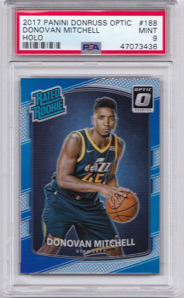 Donovan Mitchell 2017 Optic Holo PSA 9