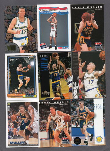 Chris Mullin NBA Basketball Card Lot (24) HOF Warriors Nice Variety